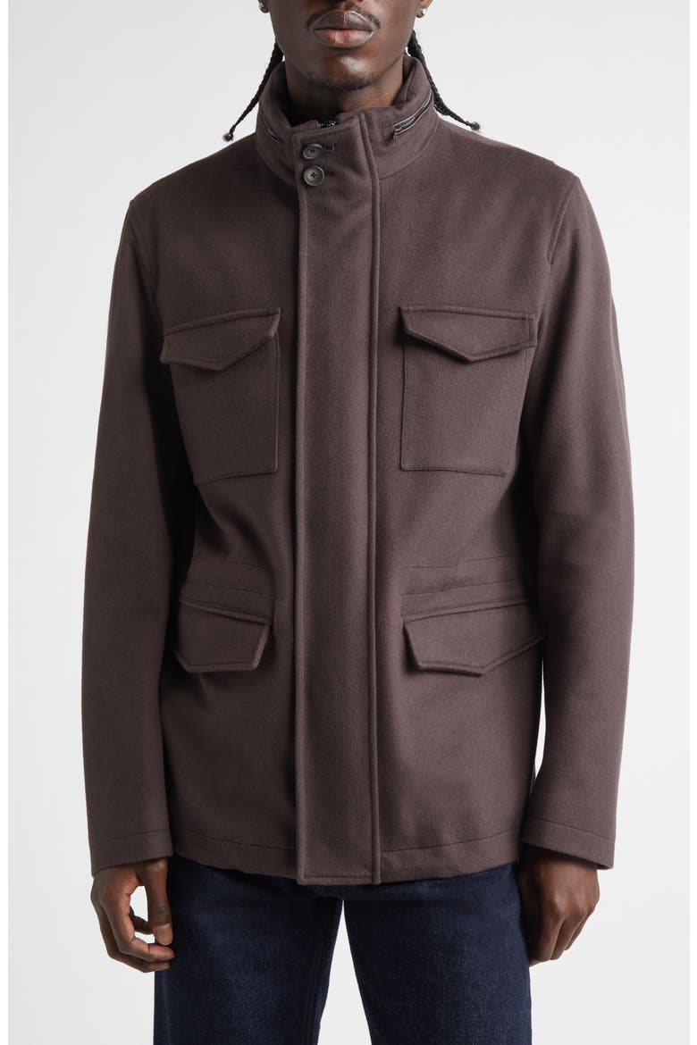 Water Resistant Wool & Cashmere Field Jacket (Men) | Nordstrom