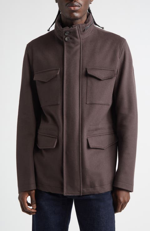 Water Resistant Wool & Cashmere Field Jacket