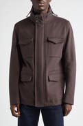 Herno Water Resistant Wool & Cashmere Field Jacket
