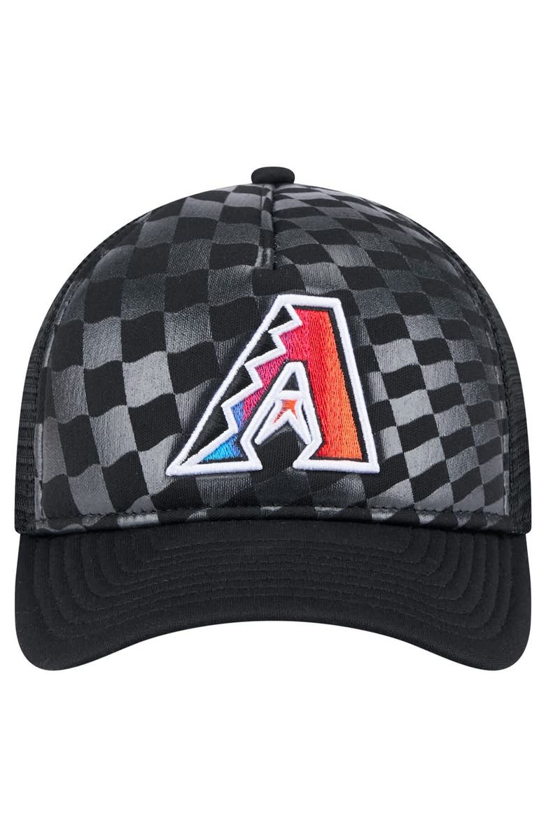 New Era Men's New Era Black Arizona Diamondbacks Gradient 9FORTY A-Frame M-Crown Trucker Adjustable Hat, Alternate, color, Black