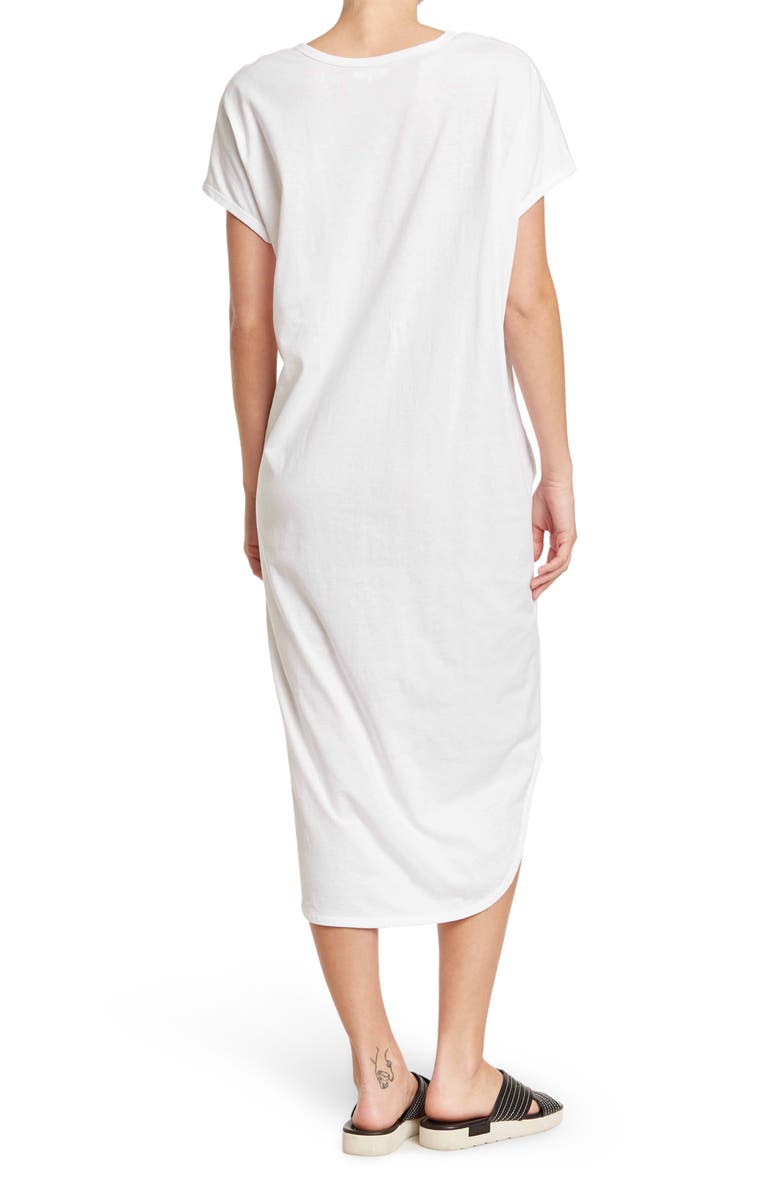 STITCHDROP V-Scoop Neck Shirttail Hem Dress, Alternate, color, 