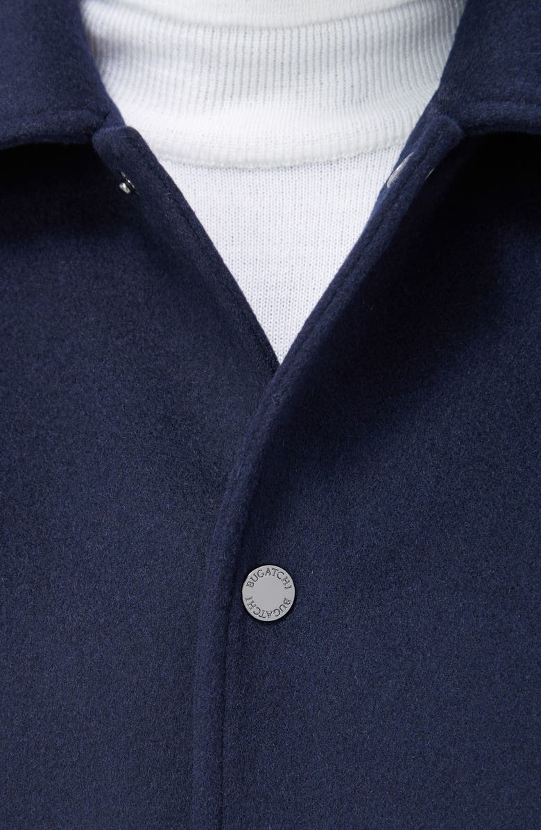 Bugatchi Snap Front Wool Blend Field Jacket, Alternate, color, 