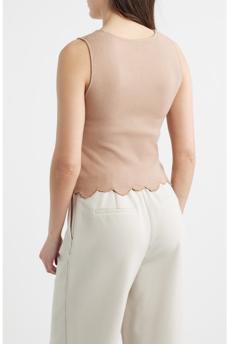 Ithaca Embroidered Scallop Hem Tank, Alternate, color, VISION