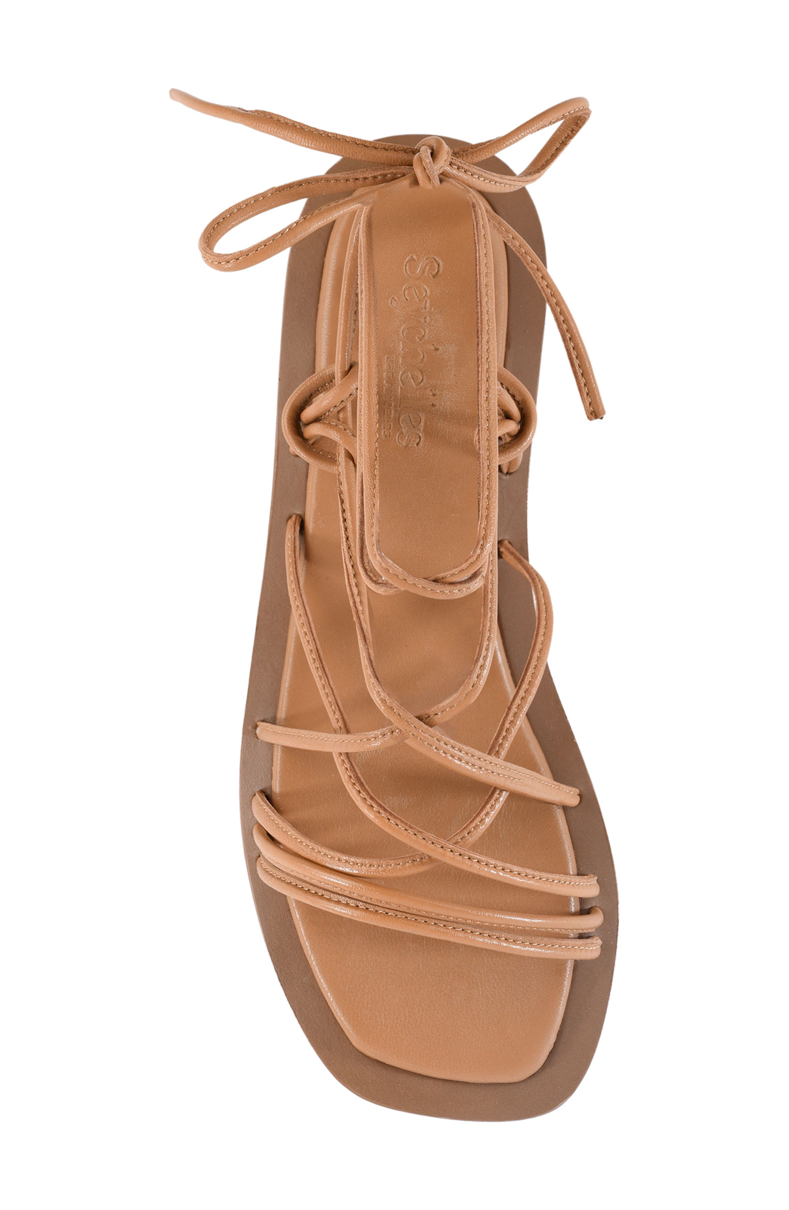 Seychelles Lilac Two Ankle Wrap Sandal, Alternate, color, Tan