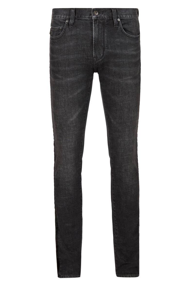 Wight Skinny Fit Stretch Jeans, Alternate, color, MINERAL BLACK