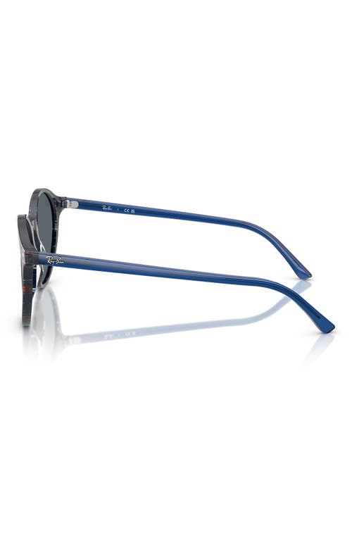 Ray Ban Ray-ban Phantos 53mm Round Sunglasses In Blue