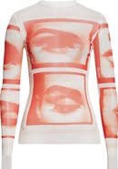 Jean Paul Gaultier Re-Edition Eye Print Mesh T-Shirt