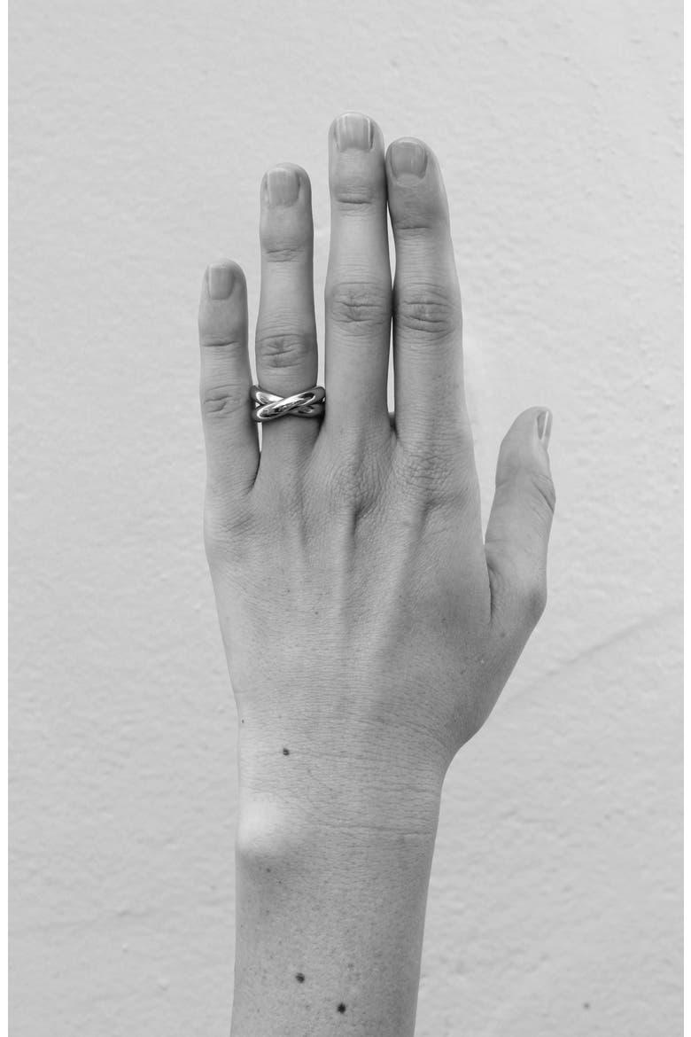 Double Circle Ring, Alternate, color, 18K GOLD VERMEIL
