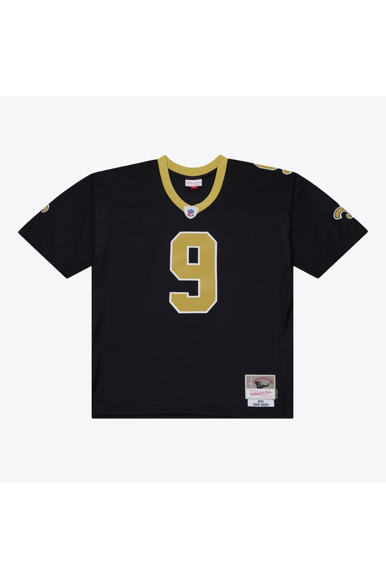 Men's Mitchell & Ness Drew Brees Black New Orleans Saints 2009 Legacy Jersey, Alternate, color, Black