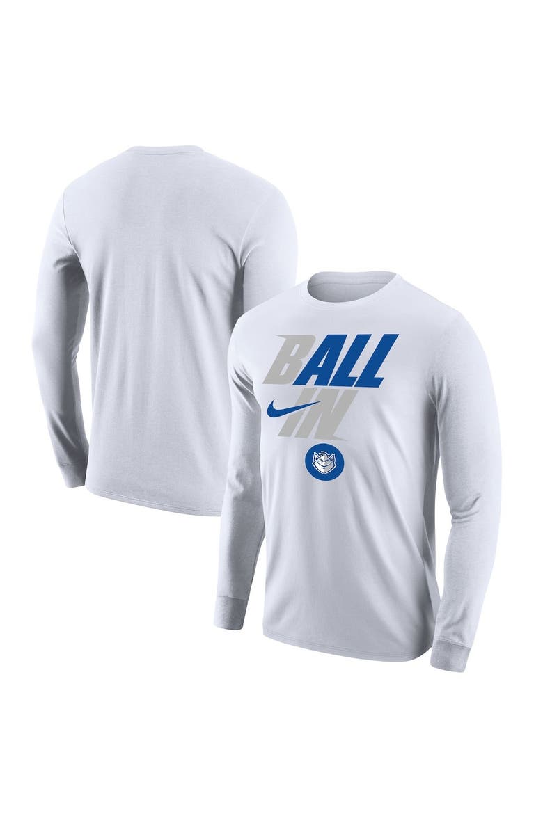 Men's Nike White Saint Louis Billikens Legend Bench Long Sleeve T-Shirt, Main, color, White