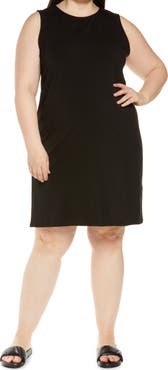 Eileen Fisher Organic Stretch Pima Cotton Tank Dress