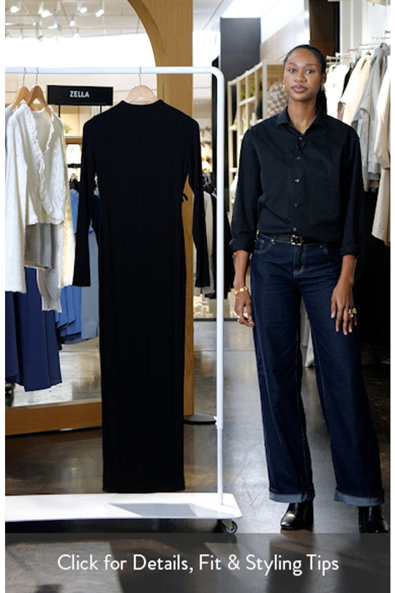 Long Sleeve Midi Pencil Dress video