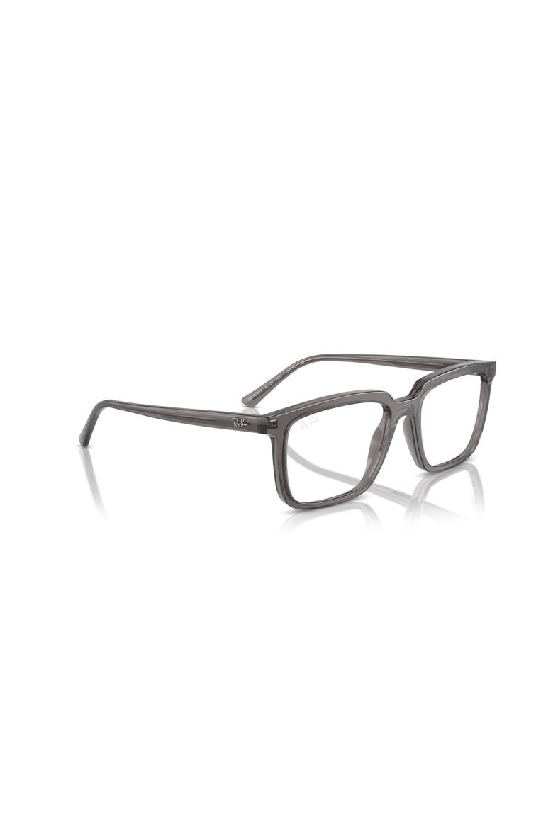54mm Rectangle optical glasses, Alternate, color, Grey