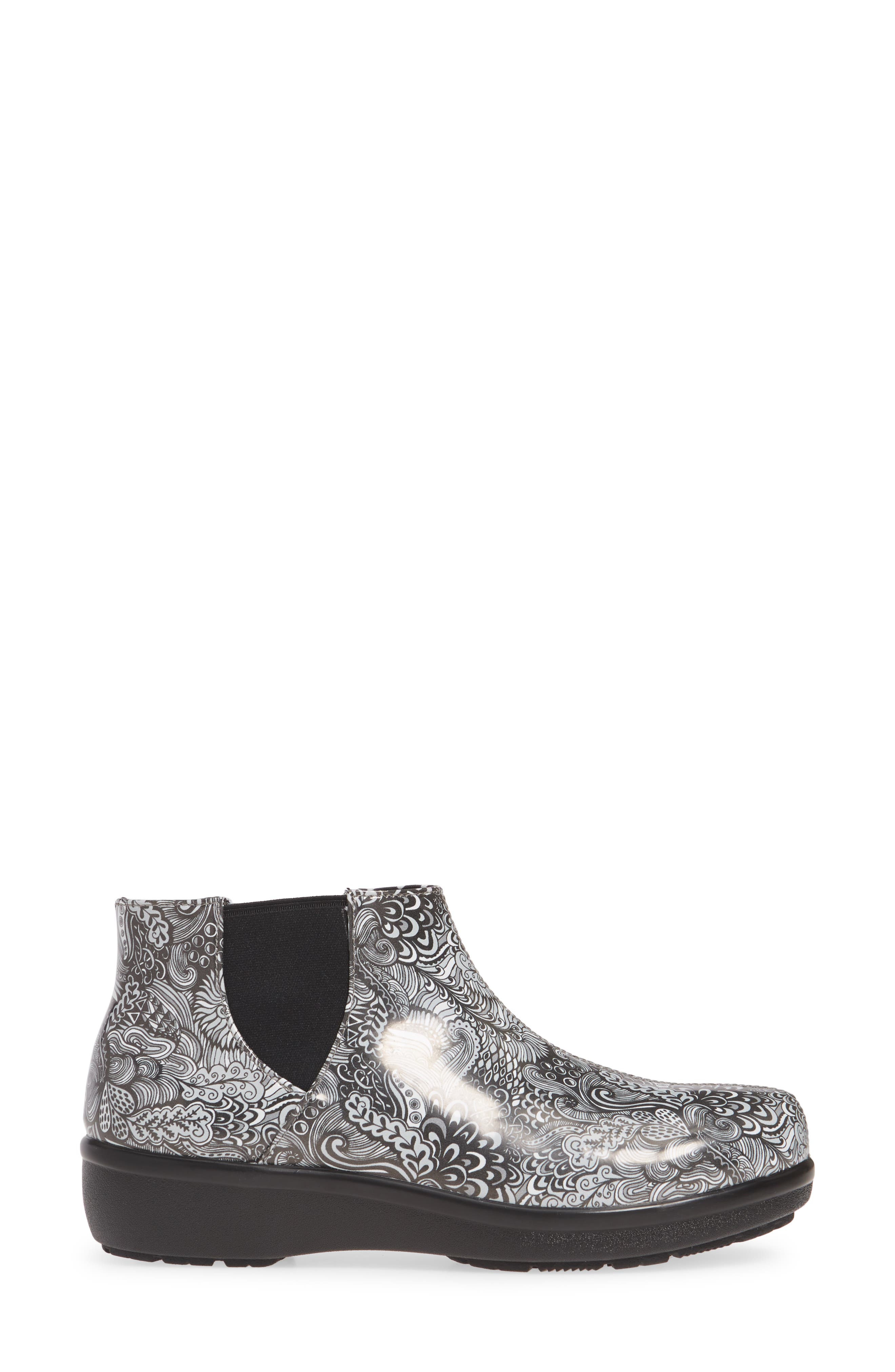 Alegria Climatease Chelsea Bootie, Alternate, color, WILD CHILD BLACK LEATHER