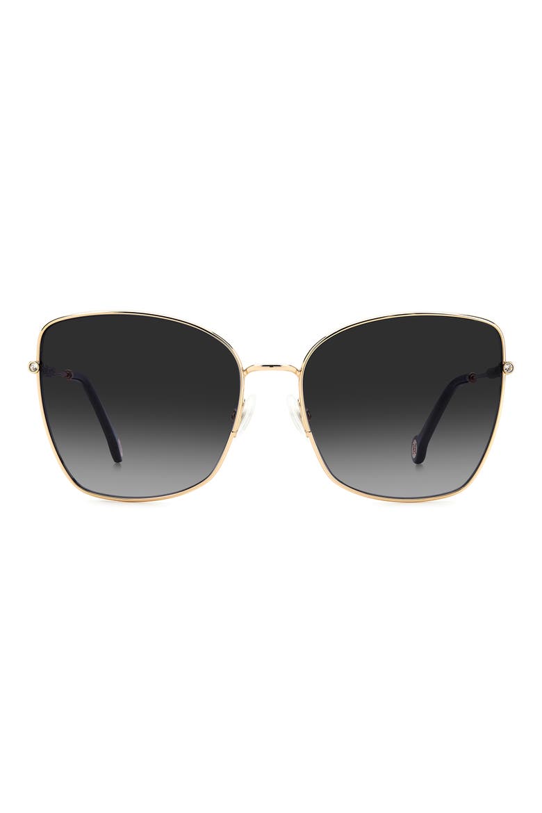 Her 0133/S 59mm Gradient Square Sunglasses, Main, color, ROSE GOLD