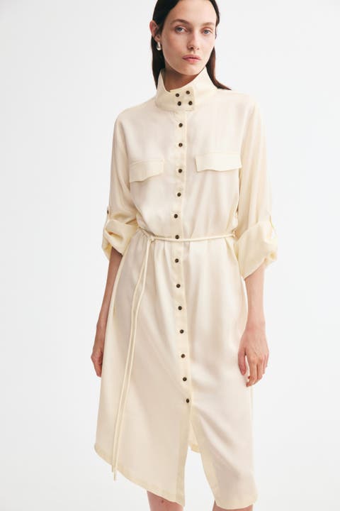 h&m white dress gold buttons Dresses African Men Shirts