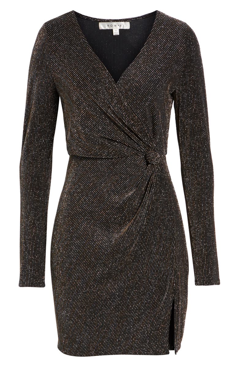 Row A Metallic Sheath Dress, Alternate, color,