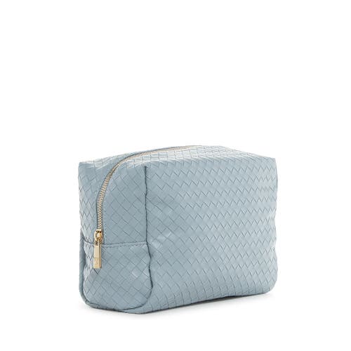 Trvl Design Woven Cosmetic Bag In Blue