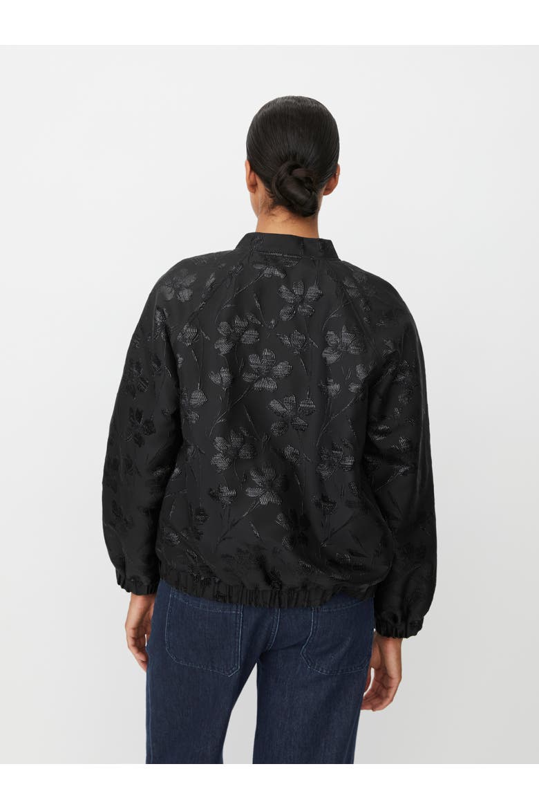 MaJossana Jacquard Bomber Jacket, Alternate, color, Black