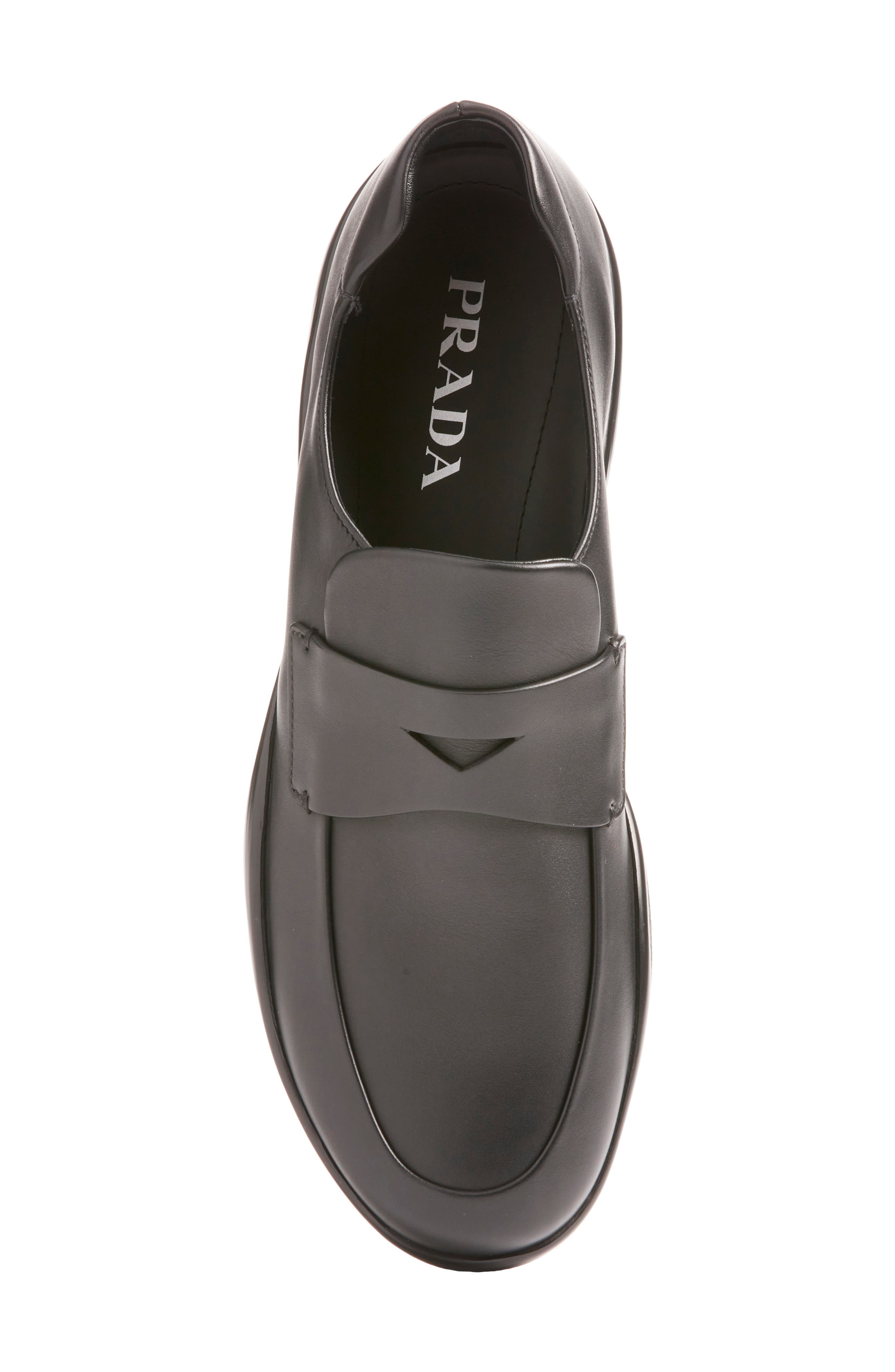 Prada America's Cup Penny Loafer, Alternate, color, Nero