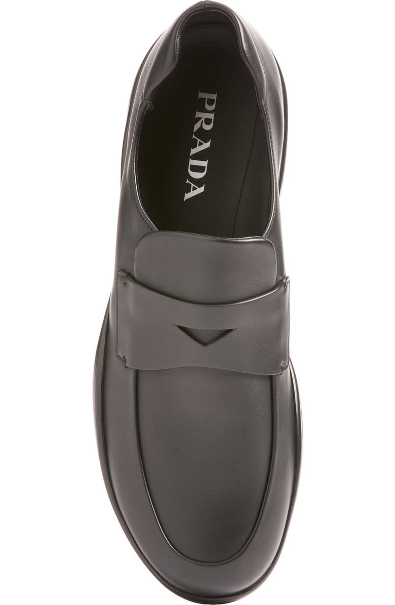 Prada America's Cup Penny Loafer, Alternate, color, Nero