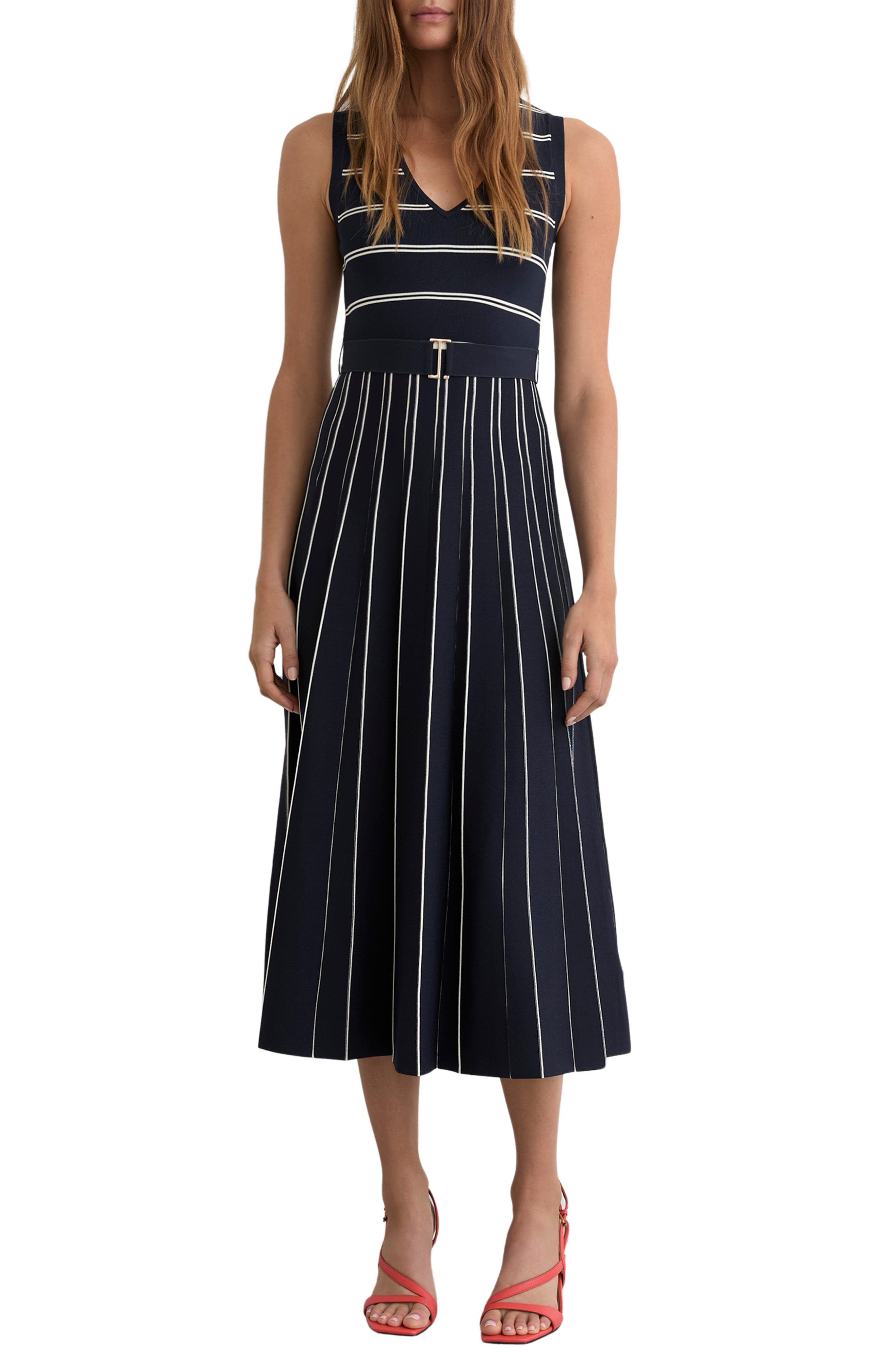 Mallory Mixed Stripe Dress