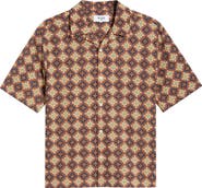 Wax London Didicot Cotton Seersucker Camp Shirt