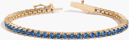 Aurate New York Lab Grown 6ct Sapphire Tennis Bracelet