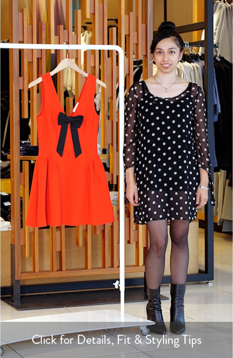 Ariana Bow Fit & Flare Minidress, sales video thumbnail