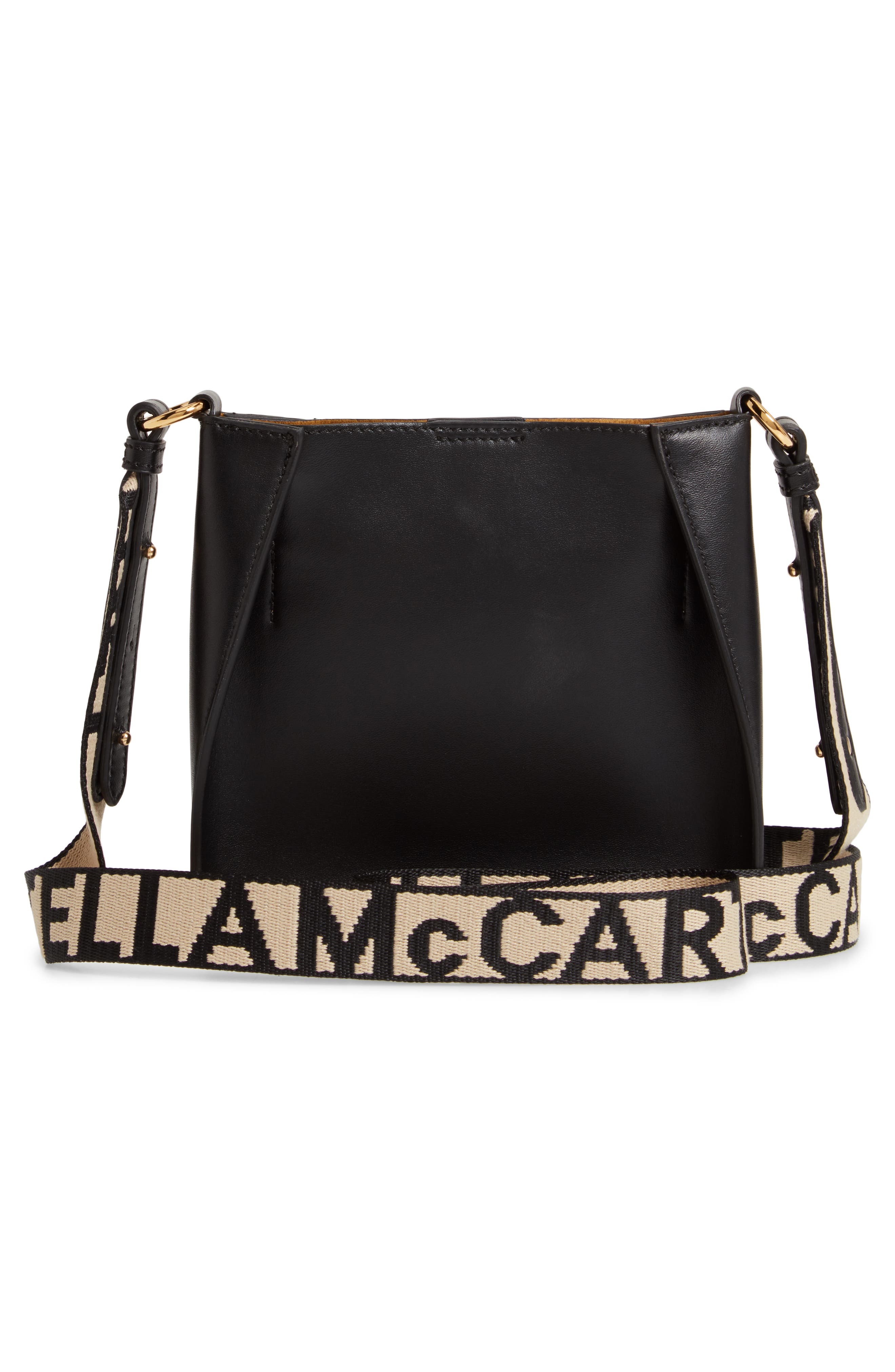 Stella McCartney Logo Alter Nappa Faux Leather Crossbody Bag, Alternate, color, 