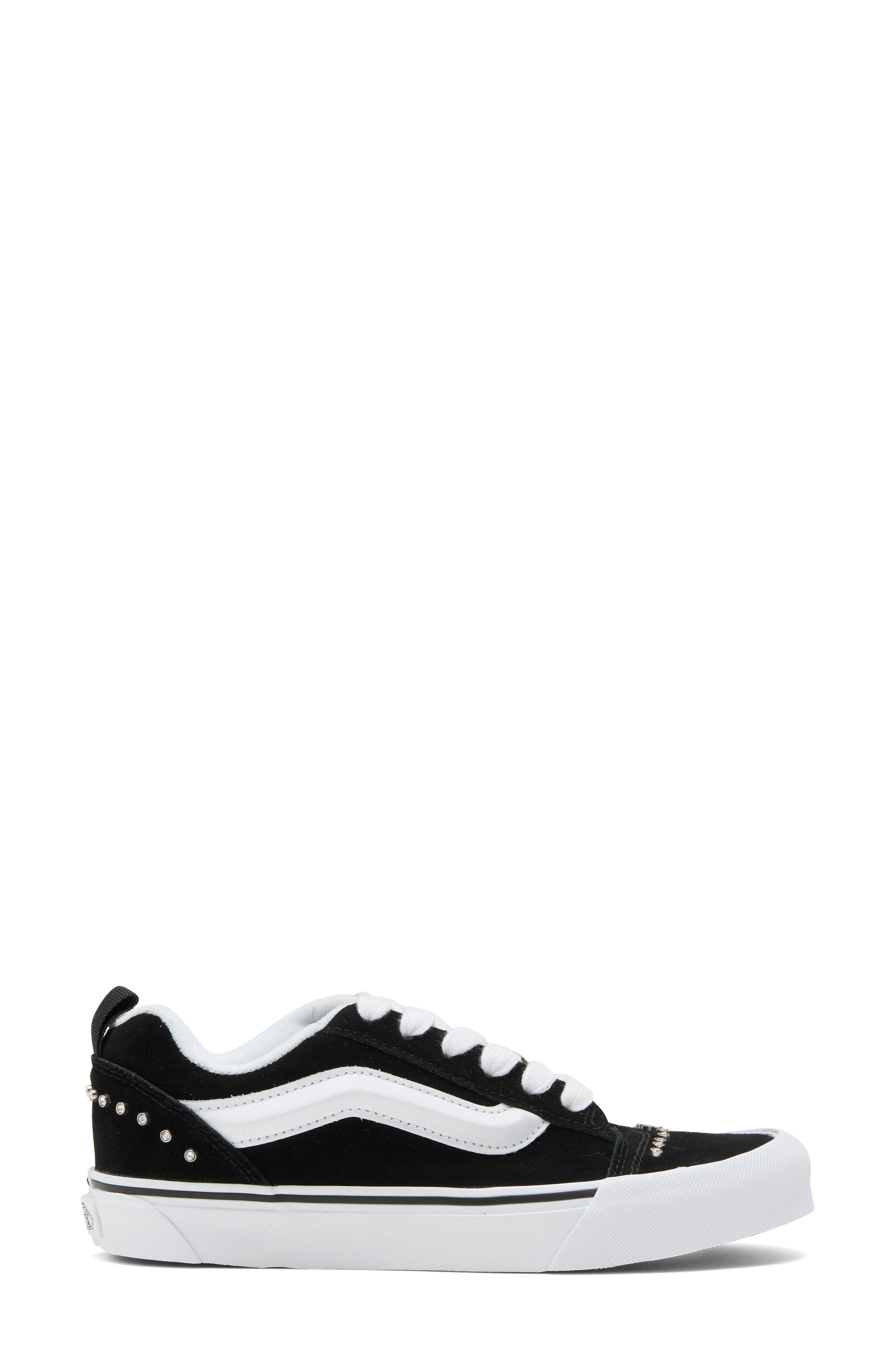 Knu Skool Rhinestone Sneaker, Alternate, color, BLACK/WHITE