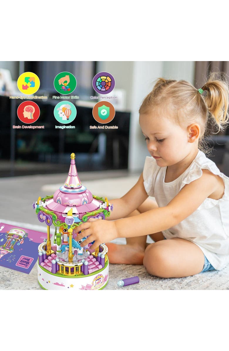 CONTIXO Carousel Building Block Set, Alternate, color, Multi Color Floral