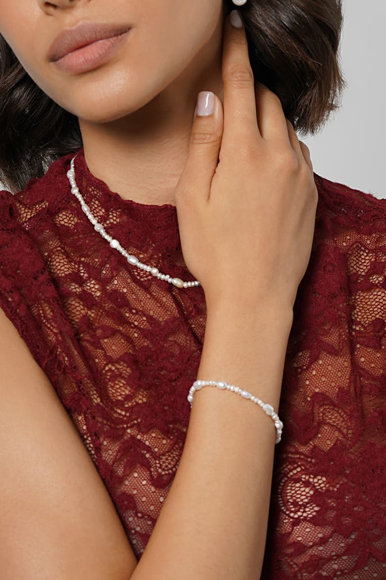 Dew Pearl Bracelet, Alternate, color, Ivory