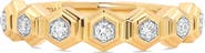 Sara Weinstock Honeycomb Diamond Half Eternity Ring