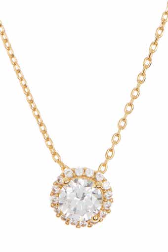 Adornia Swarovski Crystal Halo Necklace