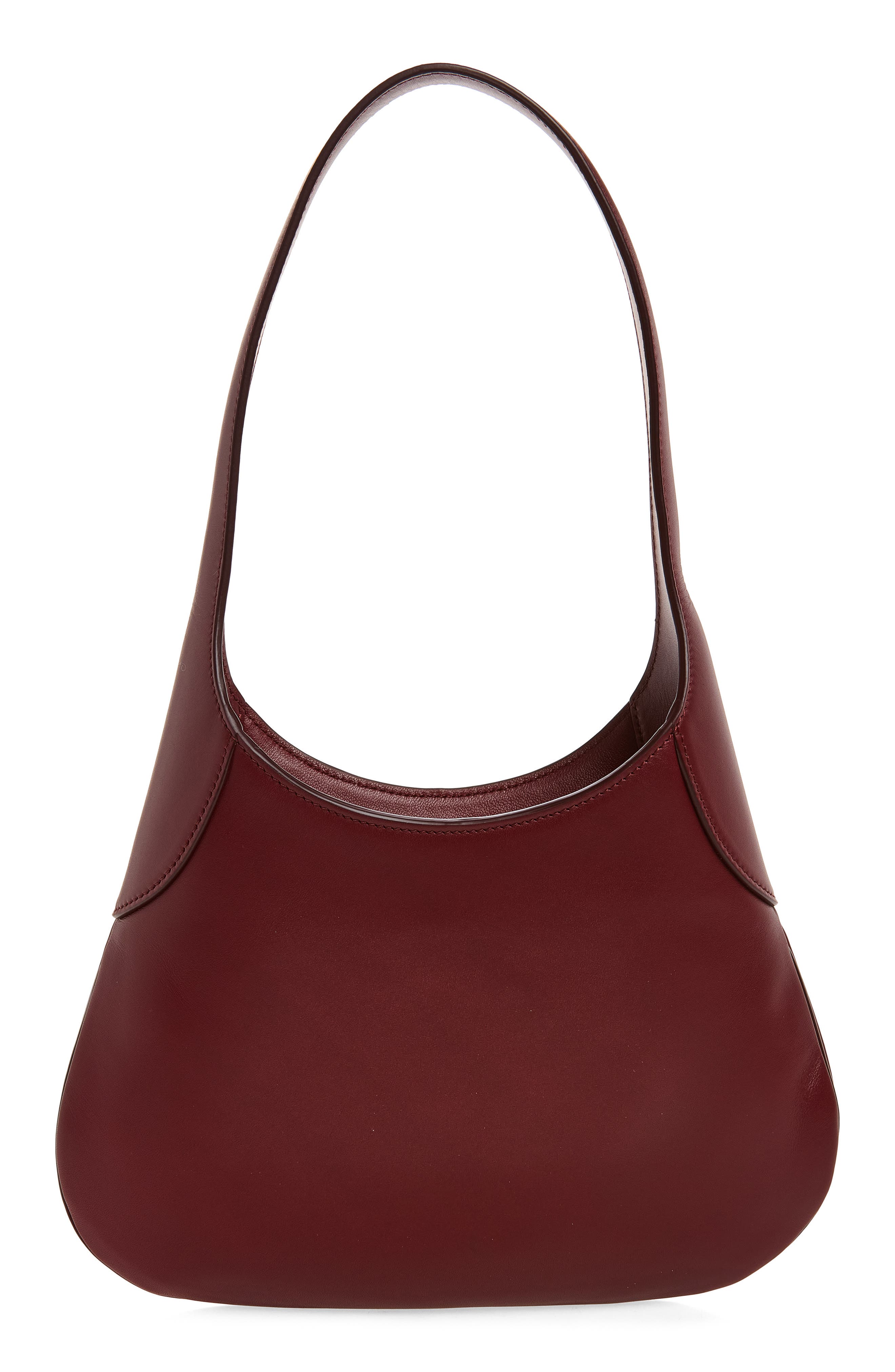 Khaite Small Joan Leather Hobo Bag, Alternate, color, Oxblood