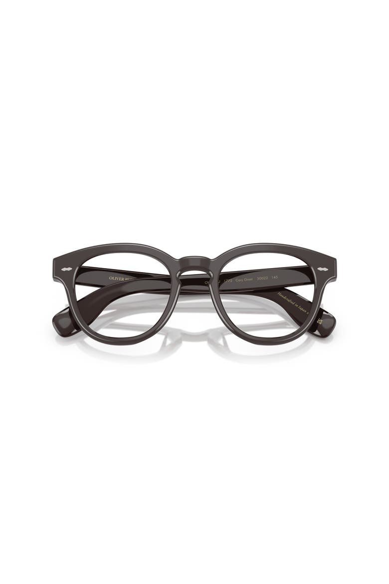 48mm Round optical glasses, Alternate, color, Brown