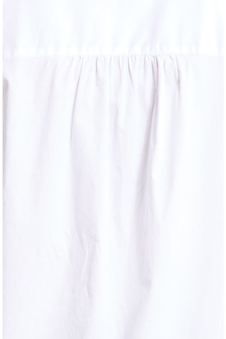 Ruffle Neck Puff Sleeve Top, Alternate, color, WHITE