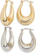Tasha 2-Piece Huggie Hoop Earrings Set