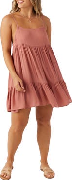 O
Neill Rilee Crinkle Tiered Cover-Up Dress