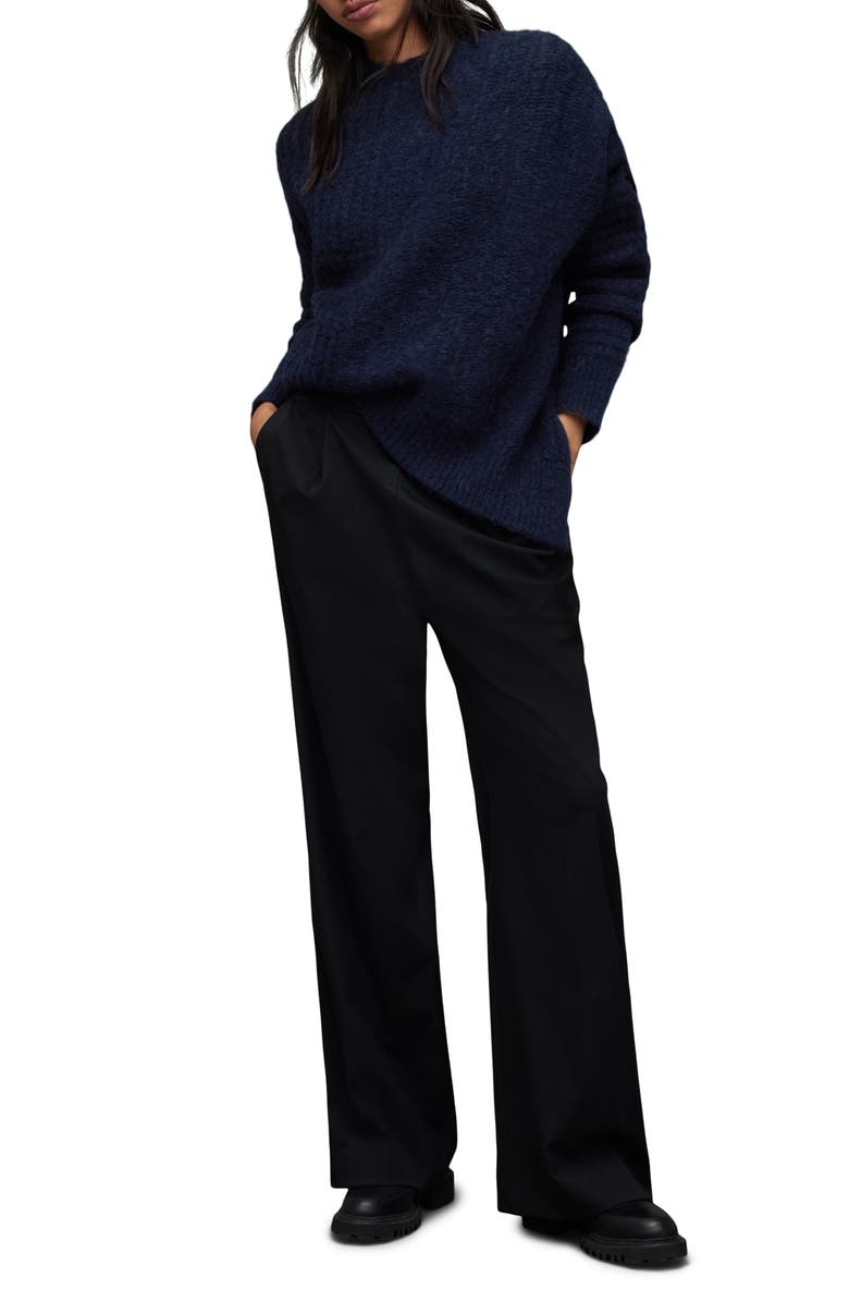 AllSaints Selena Mixed Stitch Asymmetric Sweater, Alternate, color, 