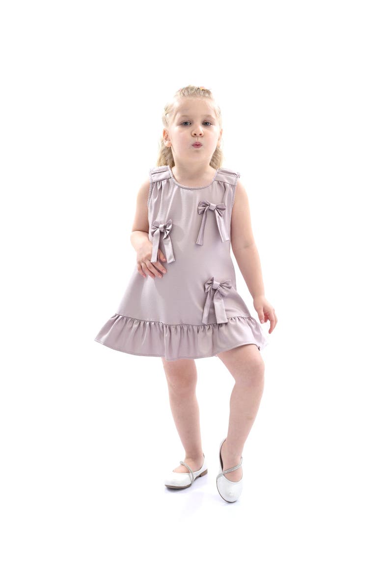 Sofia Bow Dress, Main, color, Purple
