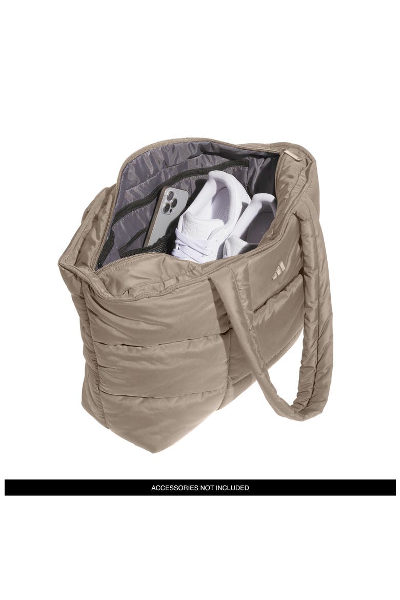 All Me Quilted Tote, Alternate, color, CHALKY BROWN