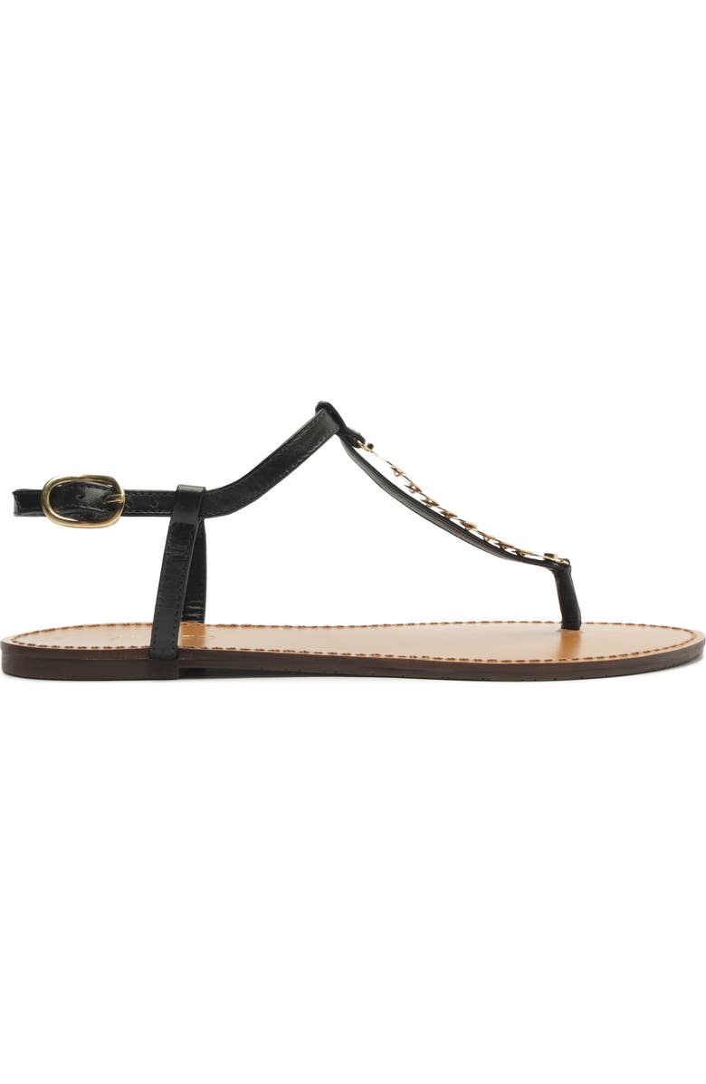 Arezzo Bristol T-Strap Sandal, Alternate, color, Black
