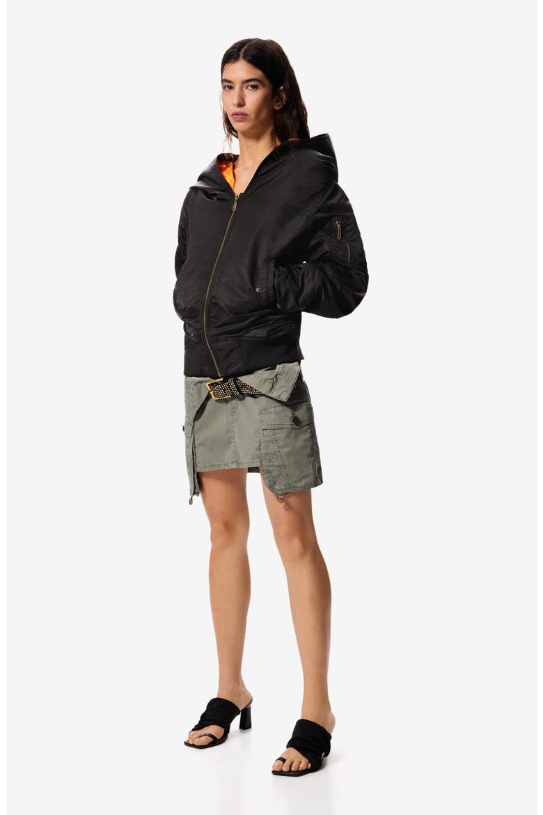 Masha Popova Hooded Jacket, Alternate, color, BLACK