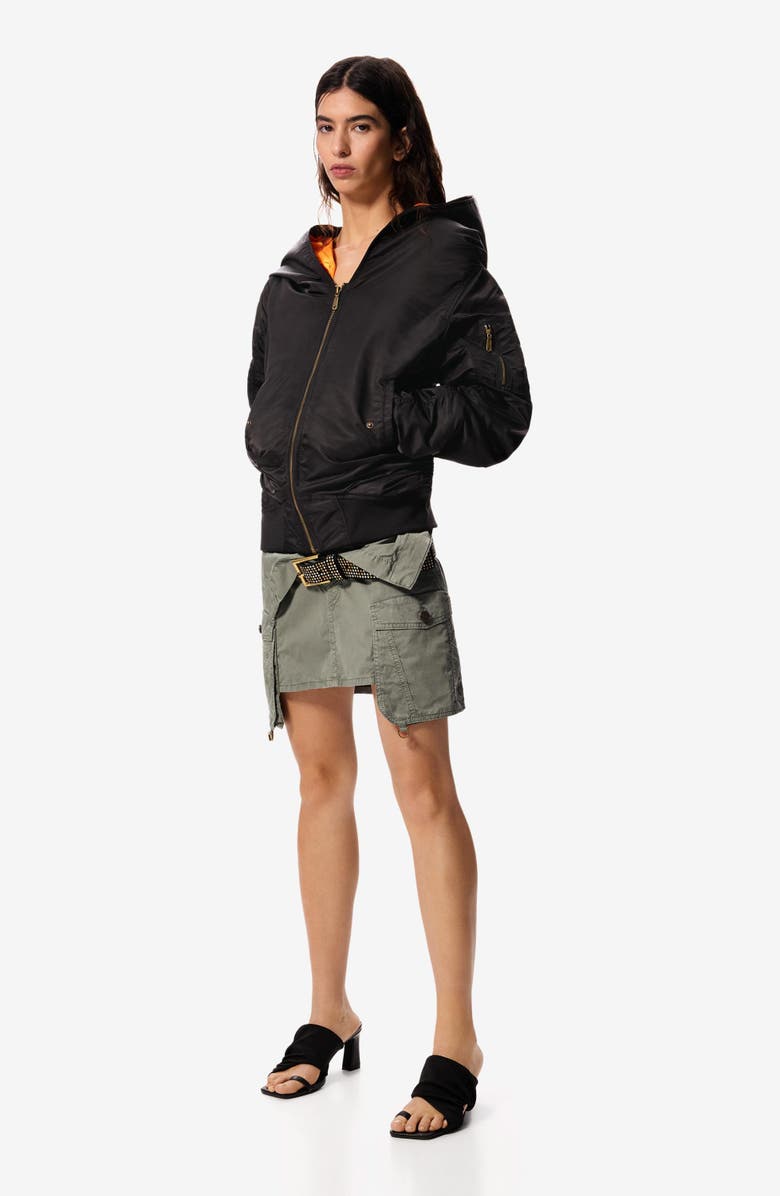 Desigual Masha Popova Hooded Jacket, Alternate, color, Black