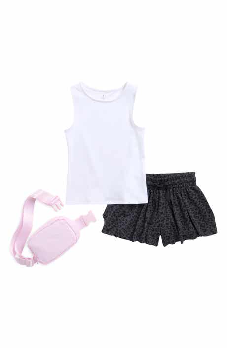 YOGALICIOUS Kids' Lunatek Nicki Tank, Shorts & Belt Bag Set