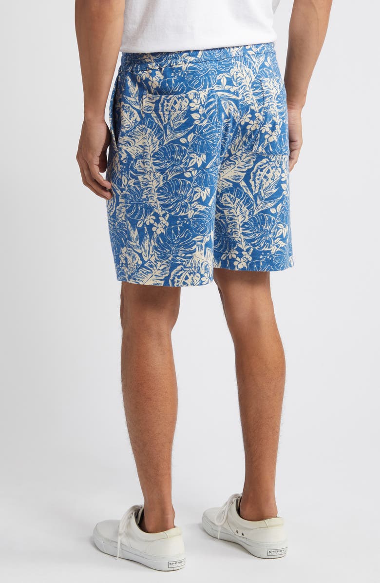 Pendleton Wayside Leaf Print Knit Shorts, Alternate, color, 