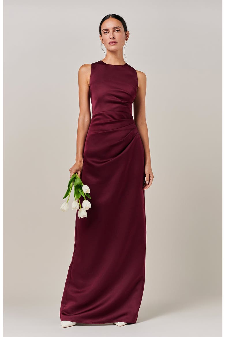 Estrella Gown, Main, color, Burgundy