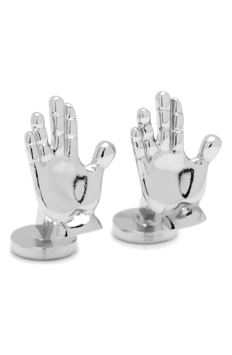 Cufflinks, Inc. 'Star Trek' Live Long & Prosper Cuff Links, Main, color, 